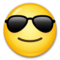 Smiling Face With Sunglasses emoji on LG
